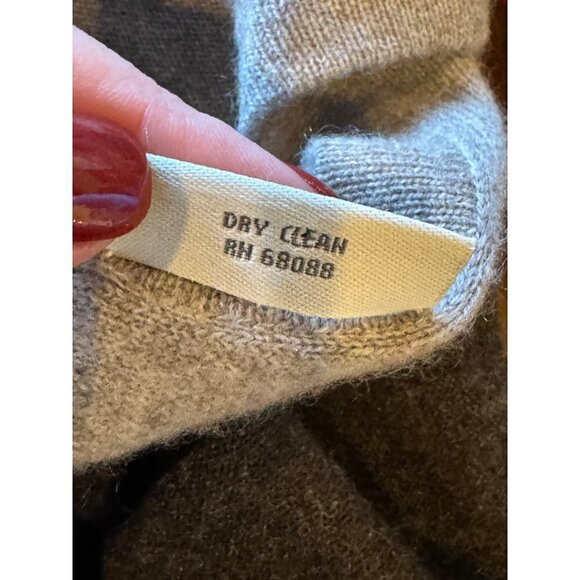 Neiman Marcus Cashmere Collection Brown‎ Colorblock Knit Tunic Sweater Dress S - Picture 10 of 10